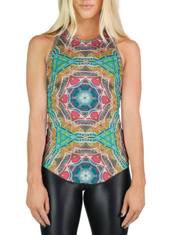 Call to Evolve Patterned Racerback Tank
