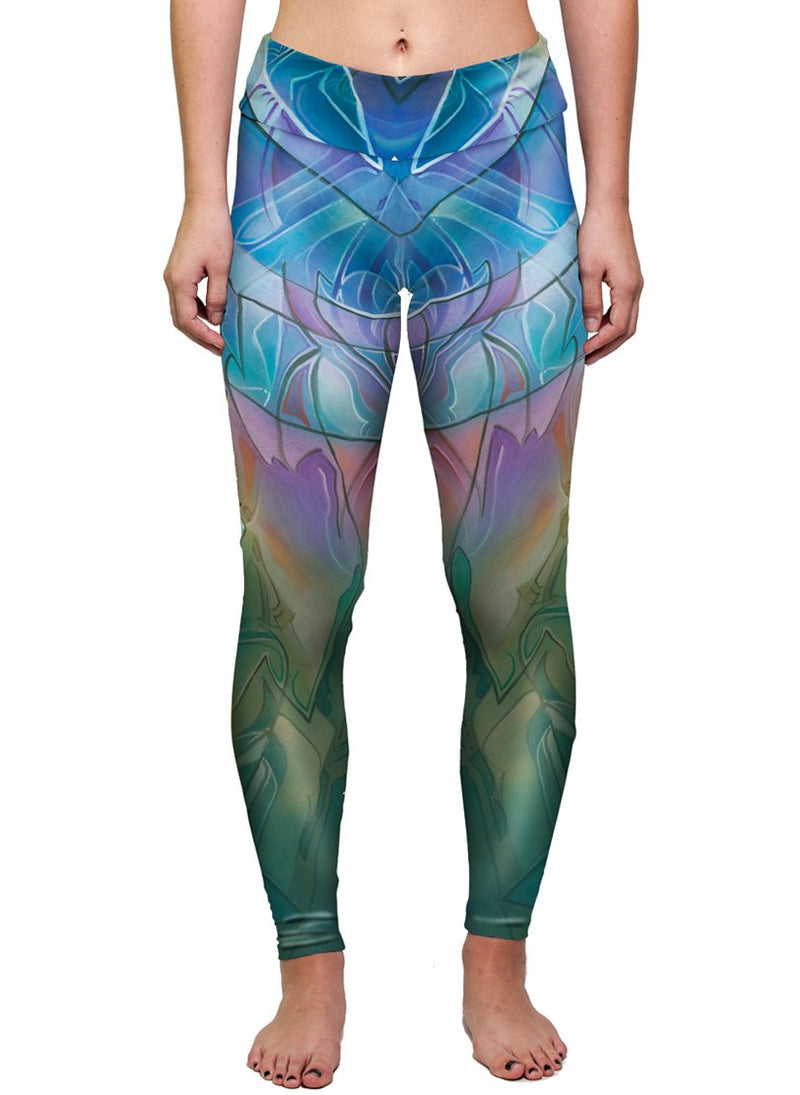 THE SUN SHINES FOR ALL WITHOUT RESERVATION ACTIVE LEGGINGS