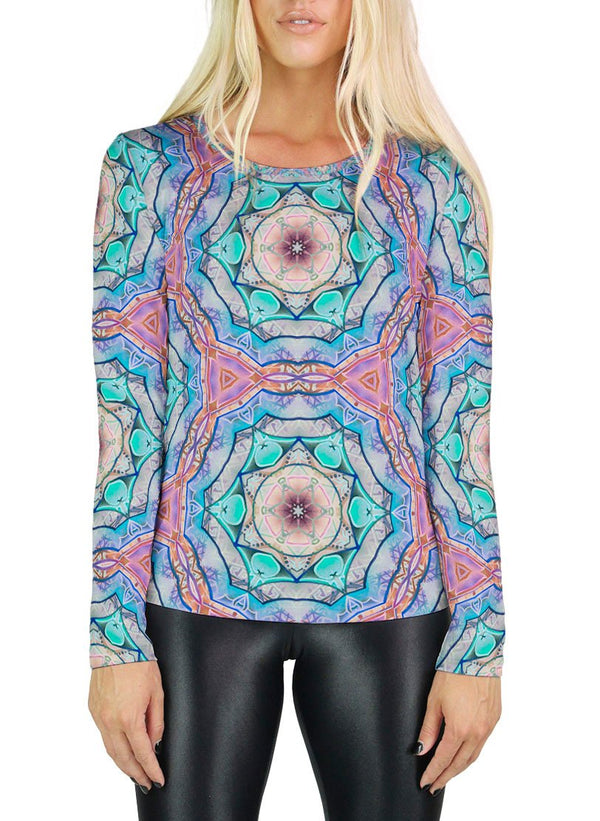 Evolve Inverted Patterned Womens Long Sleeve